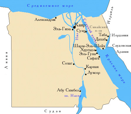 Карта Шарм эль Шейха